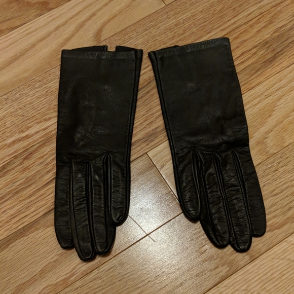 Accessories - Vintage Black Kid Leather Women's Gloves